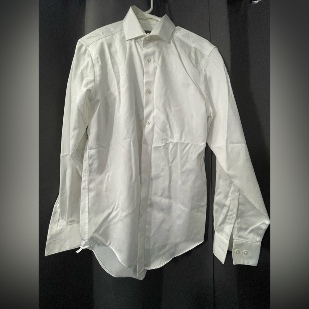 Calvin Klein White Slim Dress Shirt for Men
